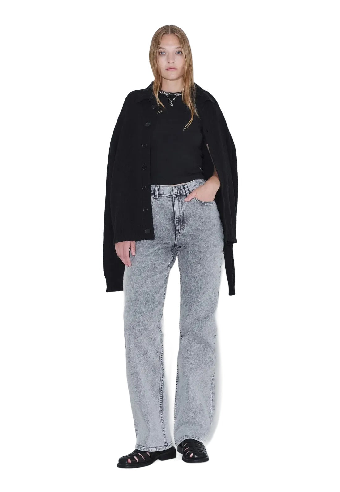 Echo High Straight | Tar Ash Grey