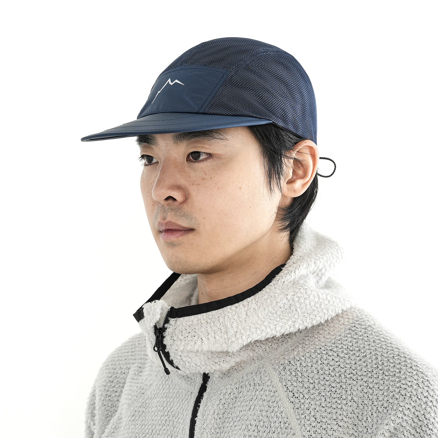 Double Mesh Feather Cap | Blue