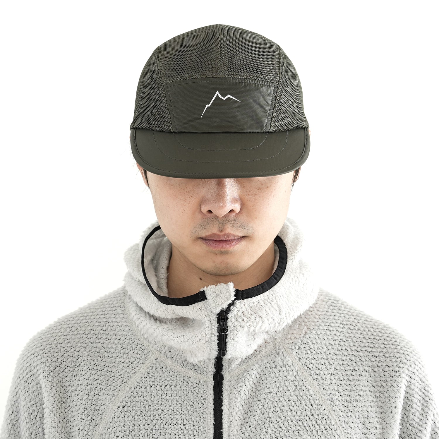 Double Mesh Feather Cap | Khaki