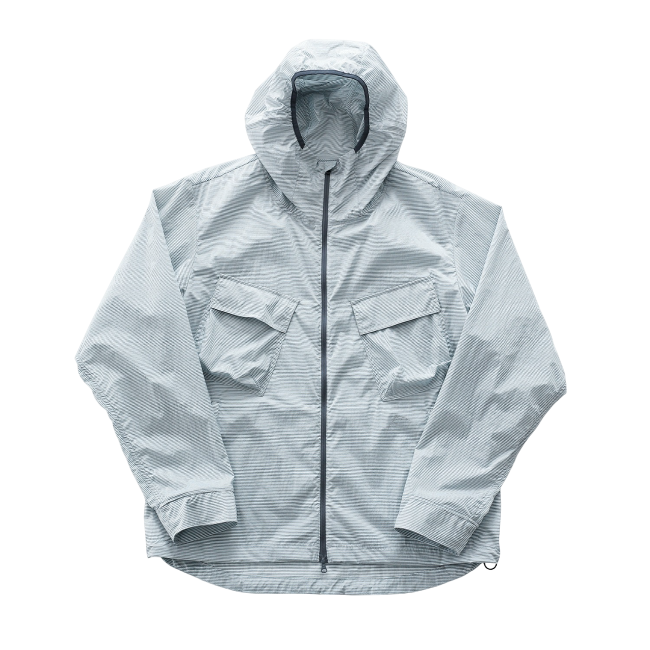 Flap Pocket Chk Jacket | Light Grey