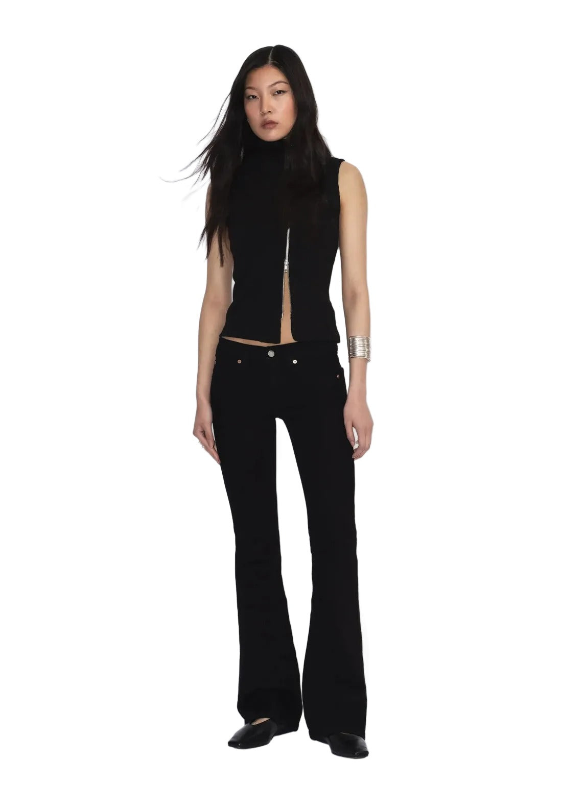 Kily Low Bootcut | Solid black