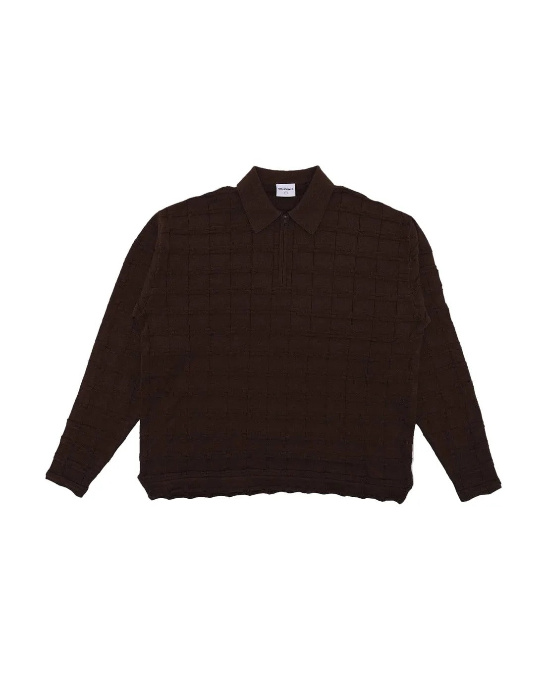 Knight Knitted L/S Polo Sweater