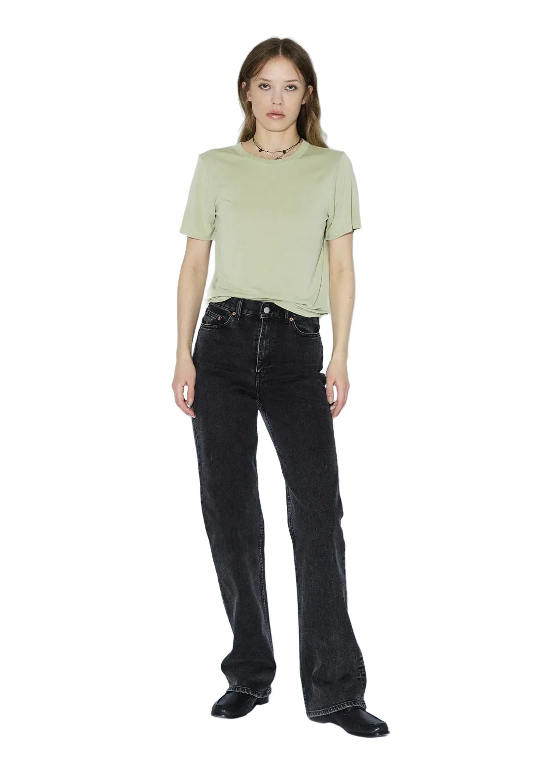 Lyra Top | Lt Green Mono