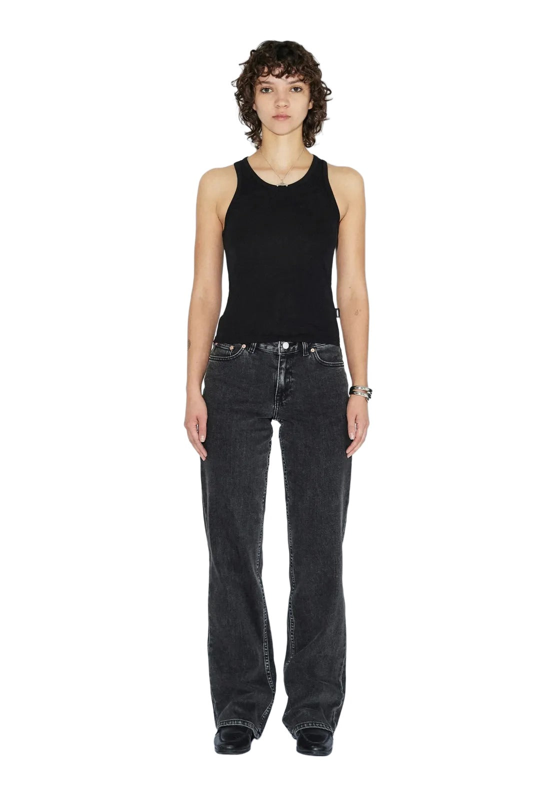 Mella Top | Black Mono