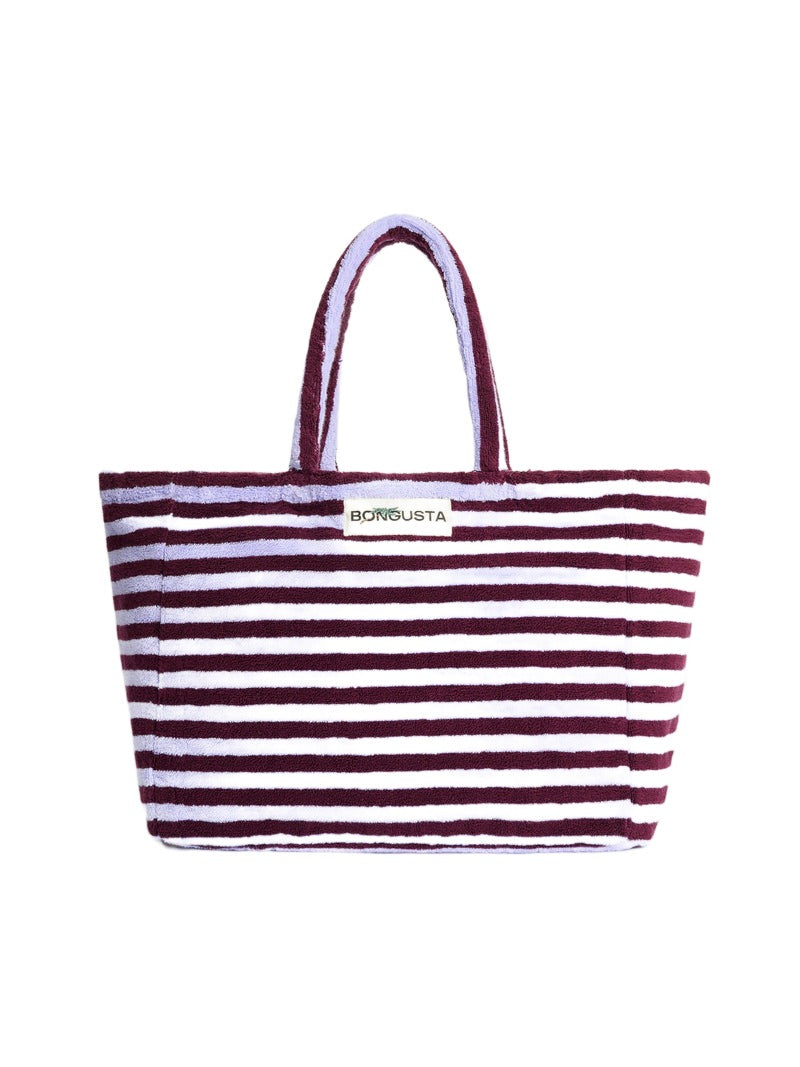 Naram Weekend Bag, wine & lavender blue