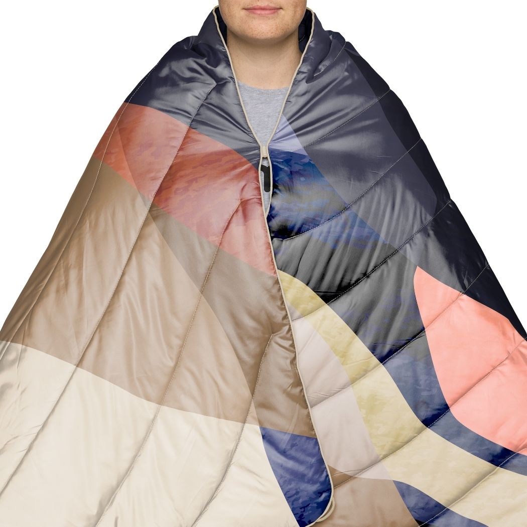 Rumpl Original Puffy Blanket - Valley Dawn Original Puffy Blanket - Valley Dawn | Rumpl Blankets For Everywhere Printed Original