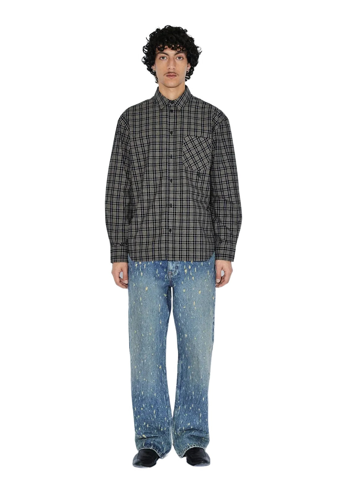 Wes Shirt | Black Summer Check