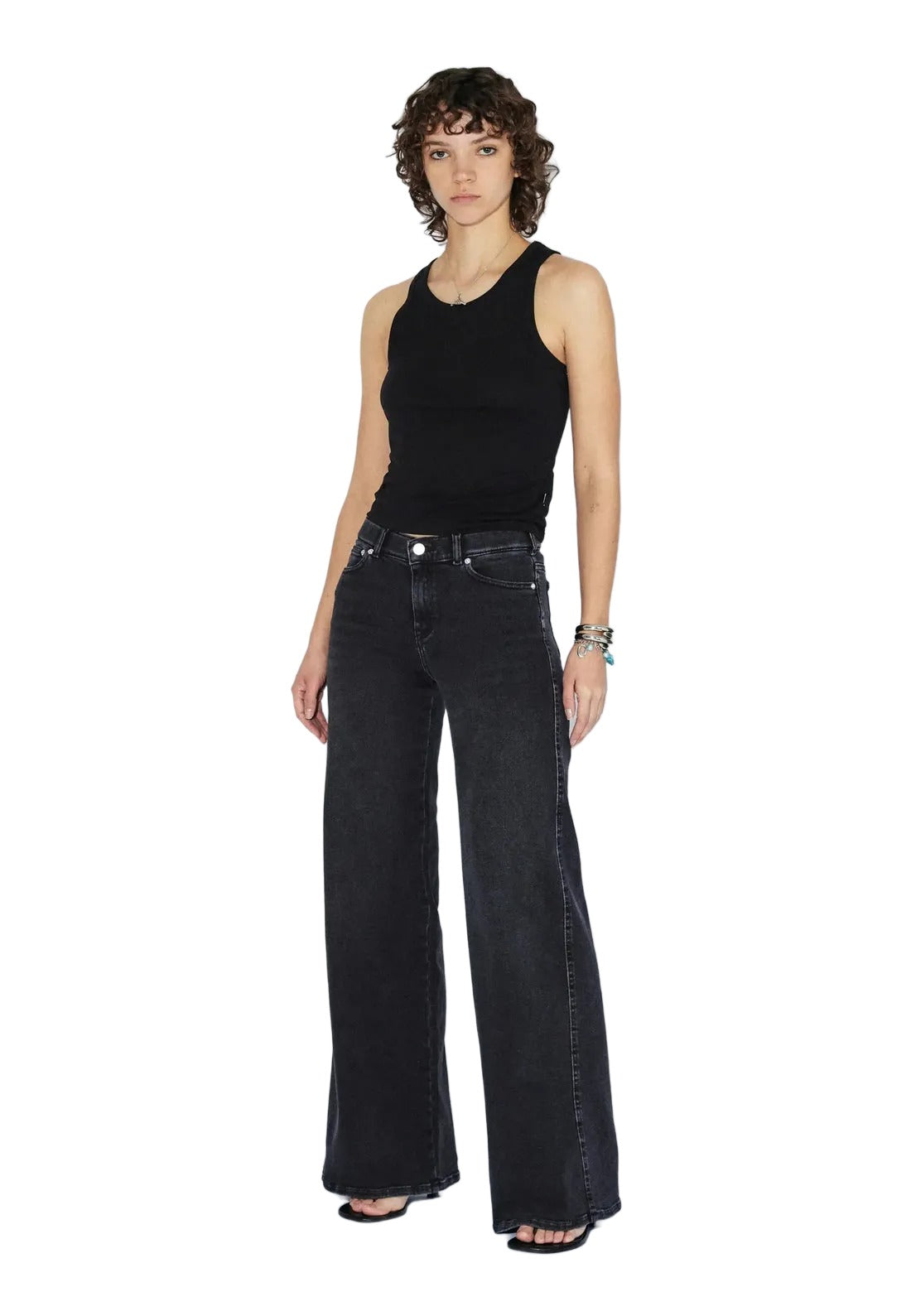 Zila Mid Wide | Black Mist